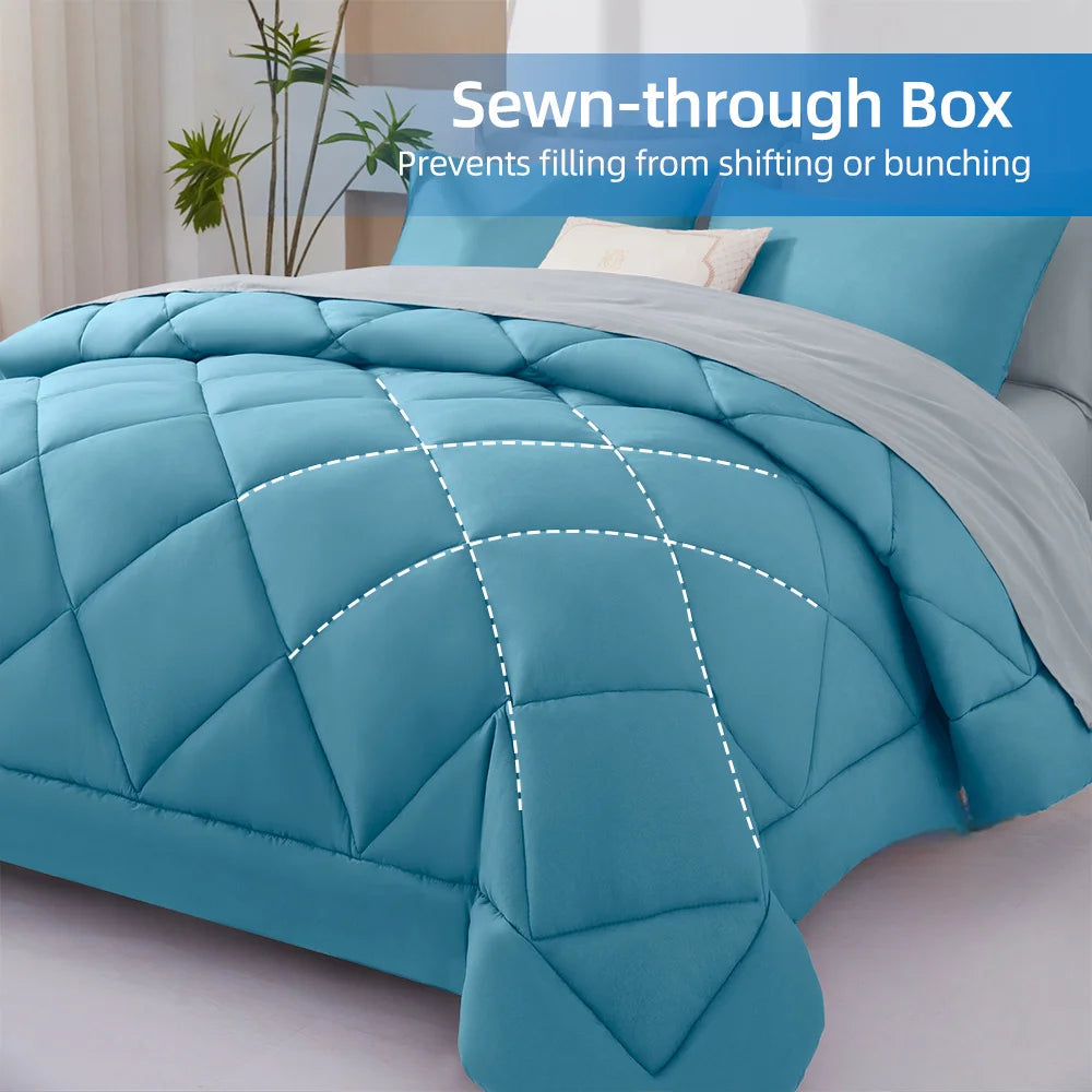 7 Pieces Bed in a Bag King Size,
