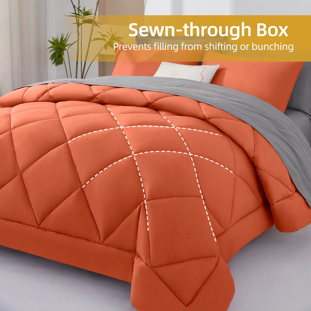 7 Pieces Bed in a Bag King Size,