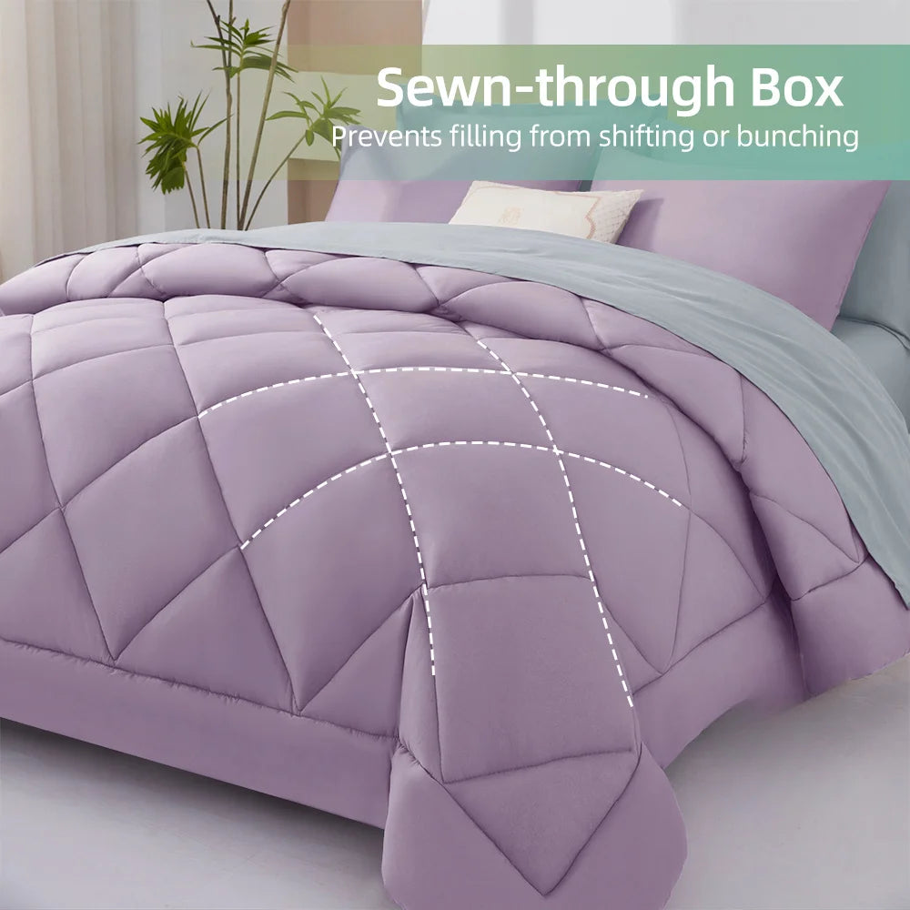 7 Pieces Bed in a Bag King Size,
