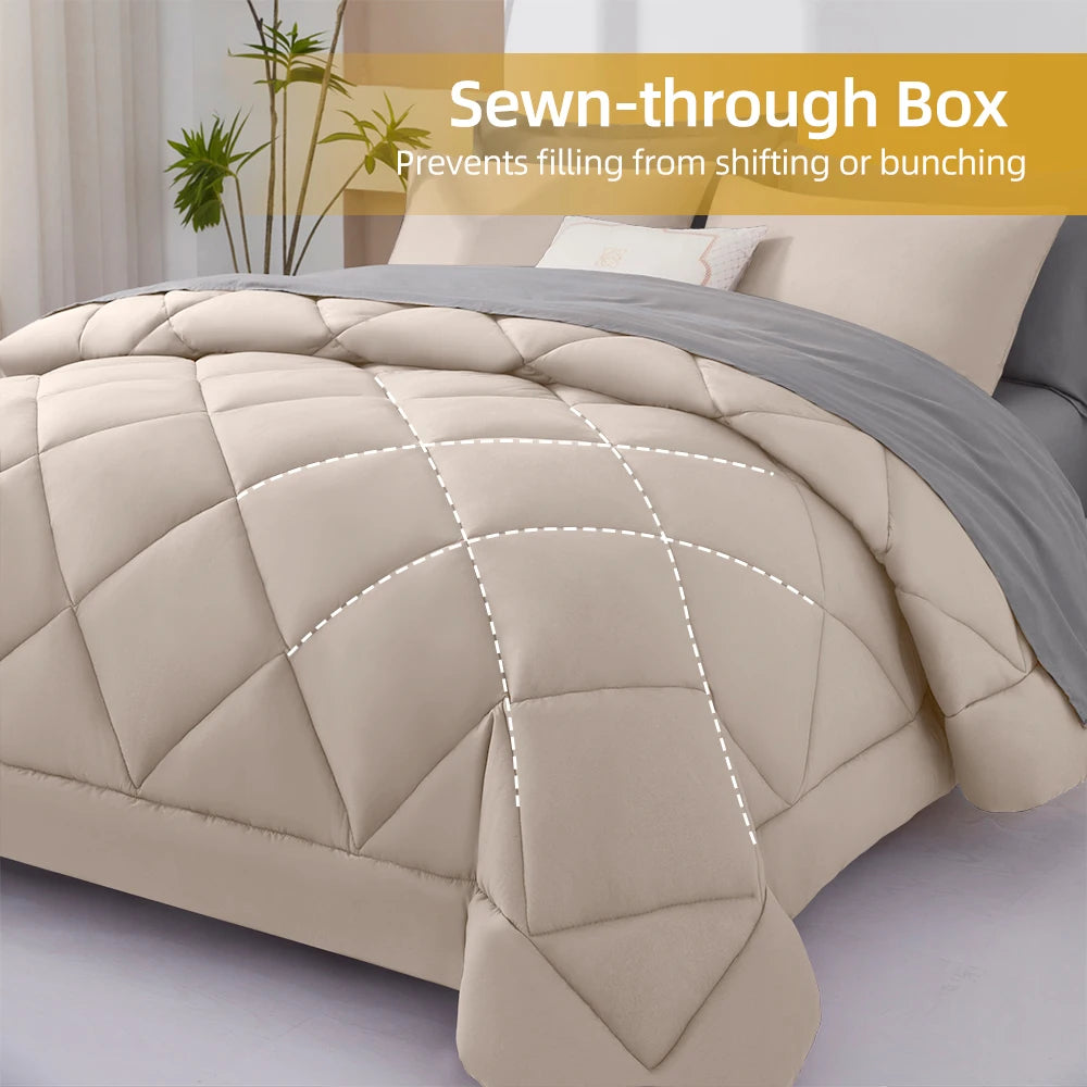 7 Pieces Bed in a Bag King Size,