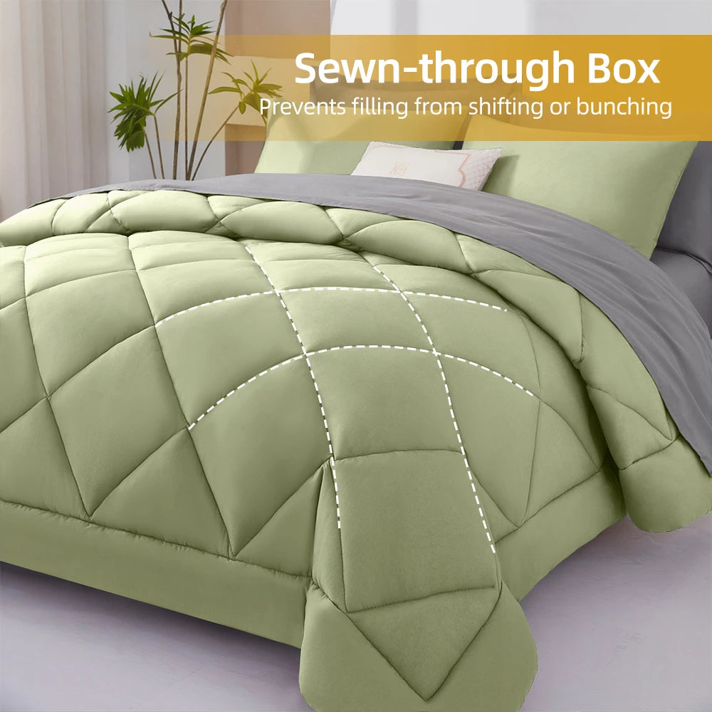 7 Pieces Bed in a Bag King Size,