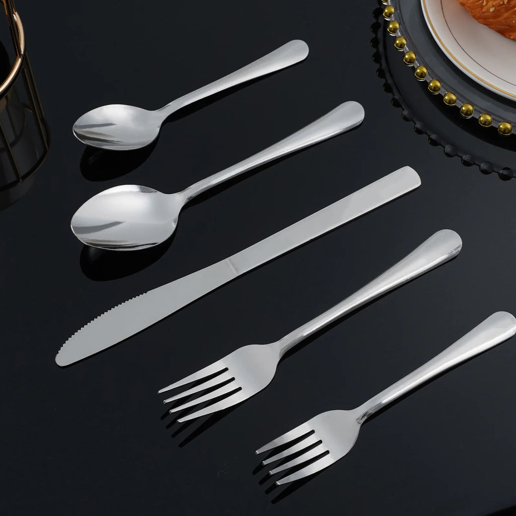 60Pcs Stainless Steel Flatware Set Service for 12