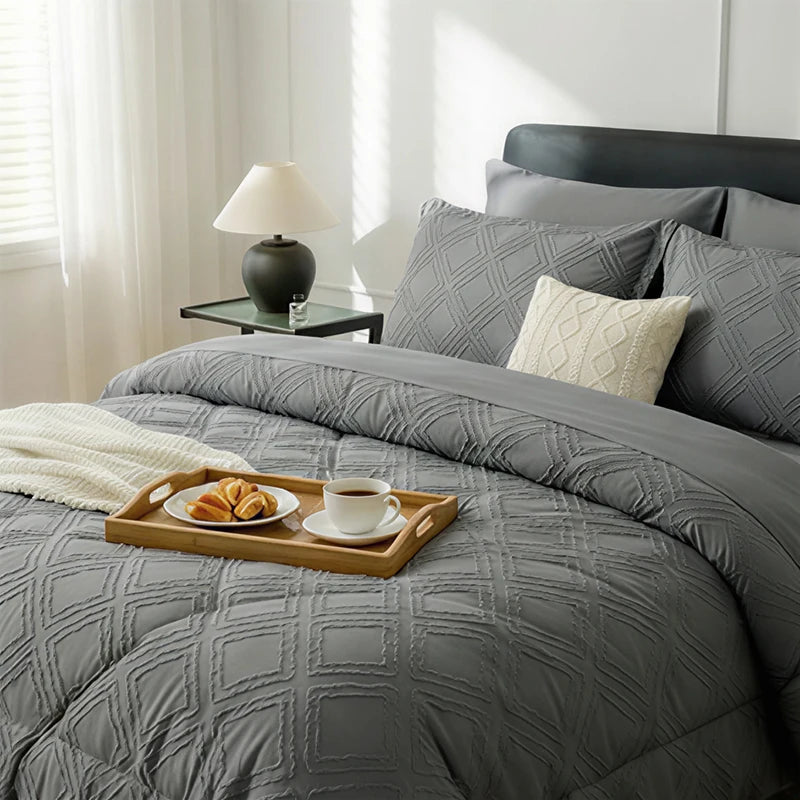 7 Pieces Bed in a Bag King Size,