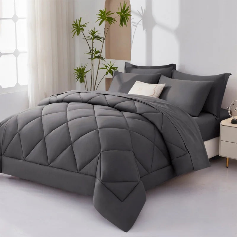 7 Pieces Bed in a Bag King Size,