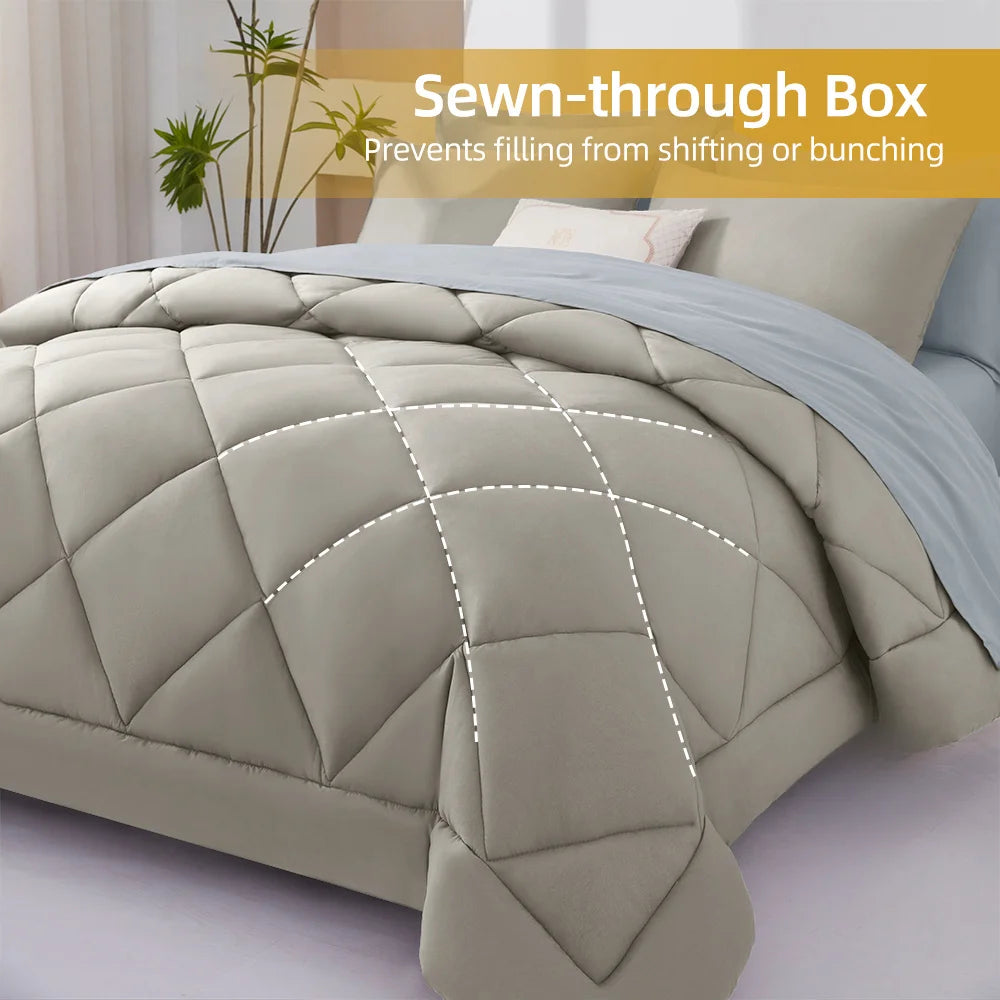 7 Pieces Bed in a Bag King Size,