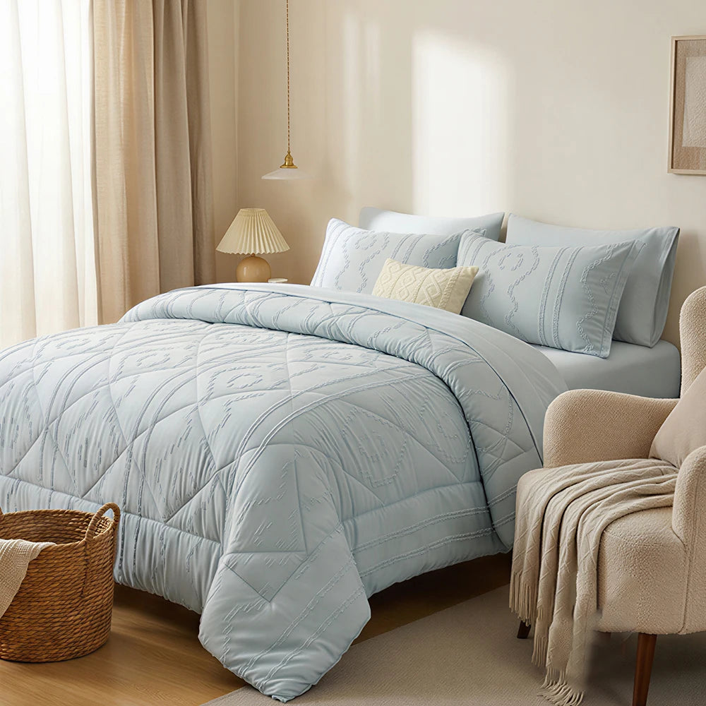 7 Pieces Bed in a Bag King Size,