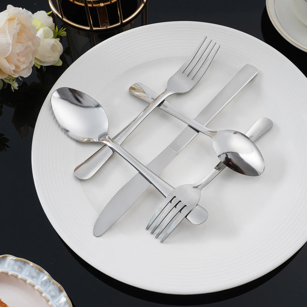 60Pcs Stainless Steel Flatware Set Service for 12