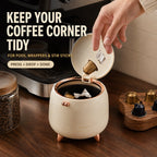 Mini Countertop Trash Can with Lid, Desktop Wastebasket