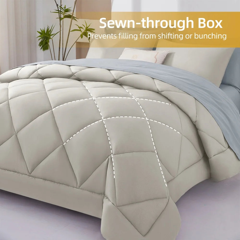 7 Pieces Bed in a Bag King Size,