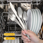 60Pcs Stainless Steel Flatware Set Service for 12