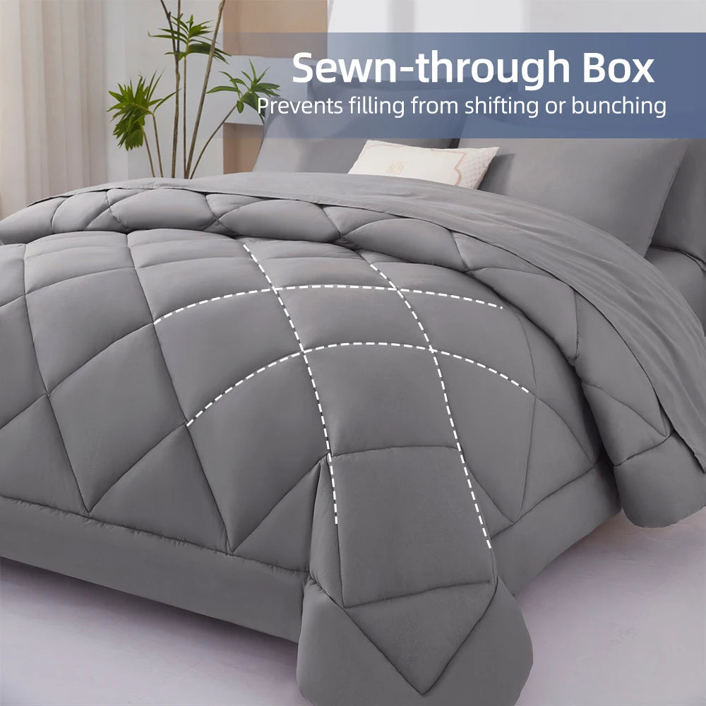 7 Pieces Bed in a Bag King Size,