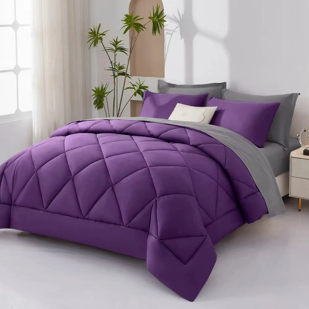 7 Pieces Bed in a Bag King Size,