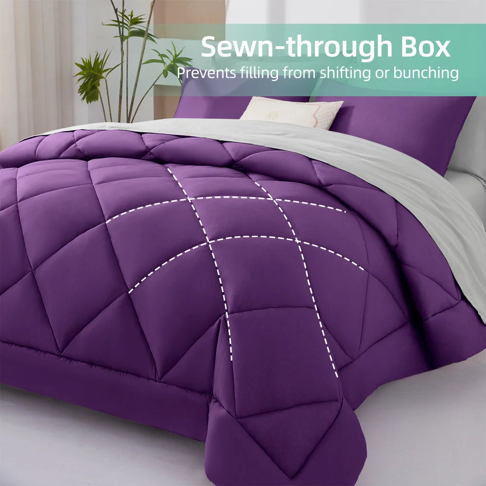 7 Pieces Bed in a Bag King Size,