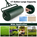 Metal Lawn Roller with Detachable Gripping Handle