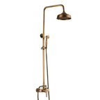 Classic Antique Brass Bathroom Shower Faucet Set Bathtub Shower