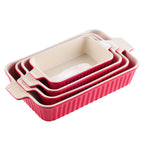 4-Piece Table Baking Dish Plate Set
