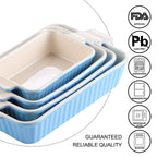 4-Piece Table Baking Dish Plate Set