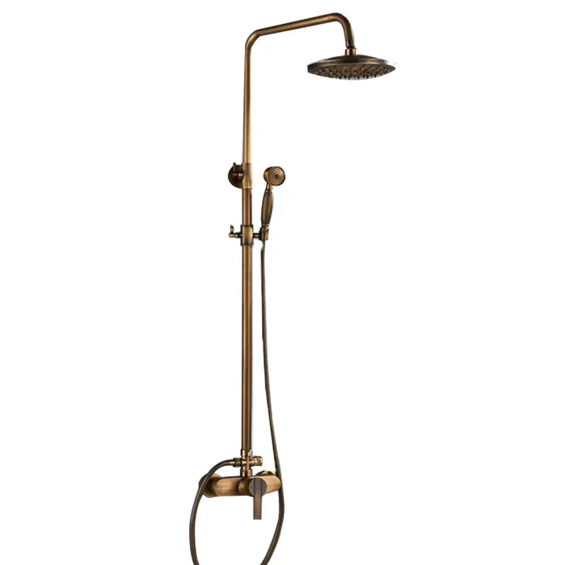 Classic Antique Brass Bathroom Shower Faucet Set Bathtub Shower