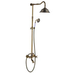 Classic Antique Brass Bathroom Shower Faucet Set Bathtub Shower