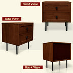 Savana Solid Wood 2-Drawer Nightstand