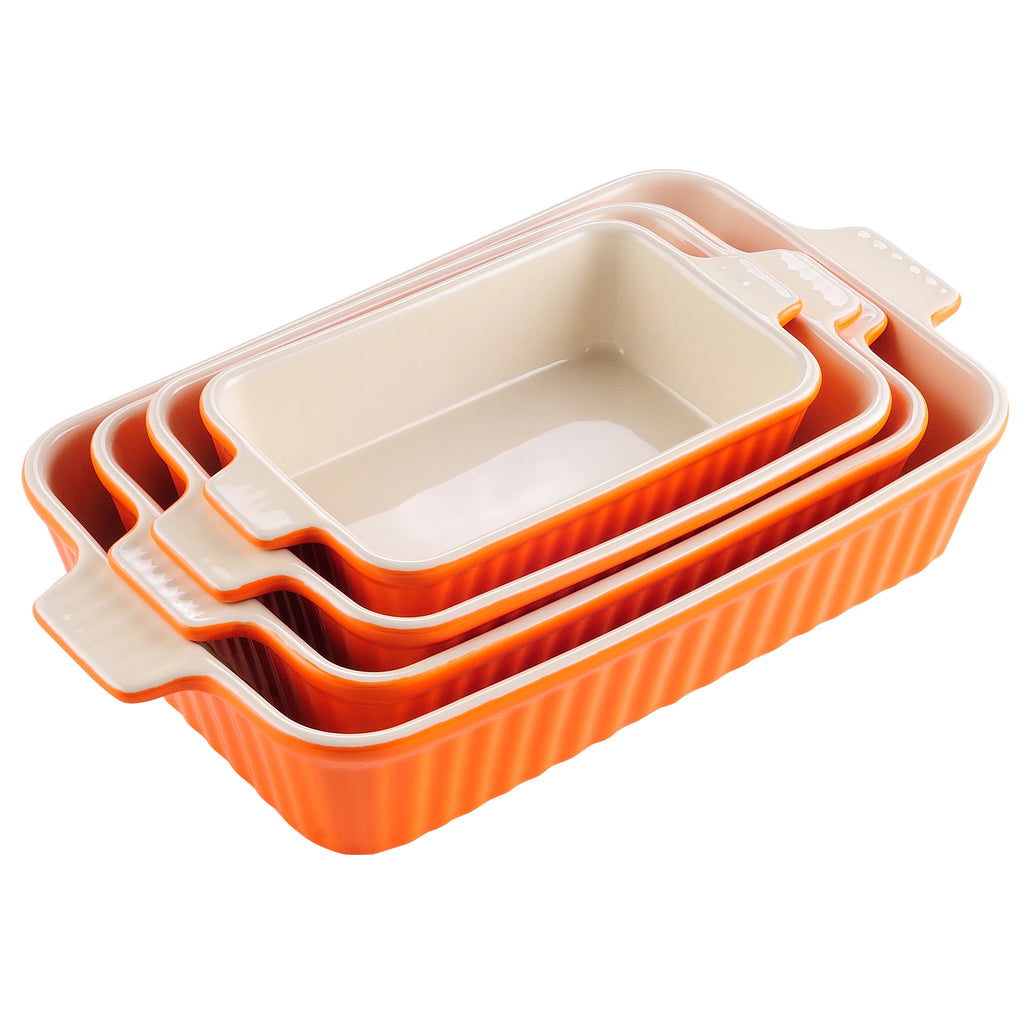 4-Piece Table Baking Dish Plate Set
