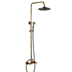 Classic Antique Brass Bathroom Shower Faucet Set Bathtub Shower