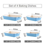 4-Piece Table Baking Dish Plate Set