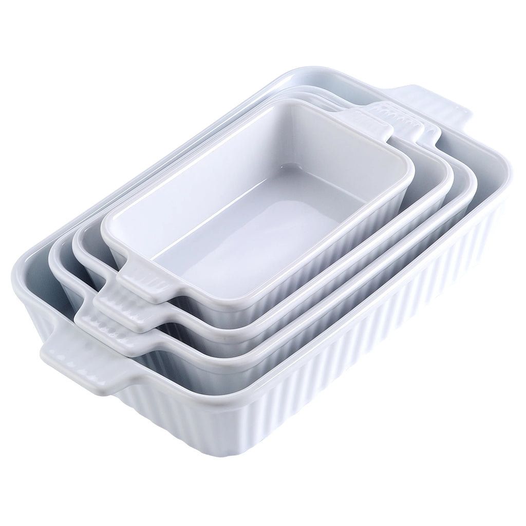 4-Piece Table Baking Dish Plate Set