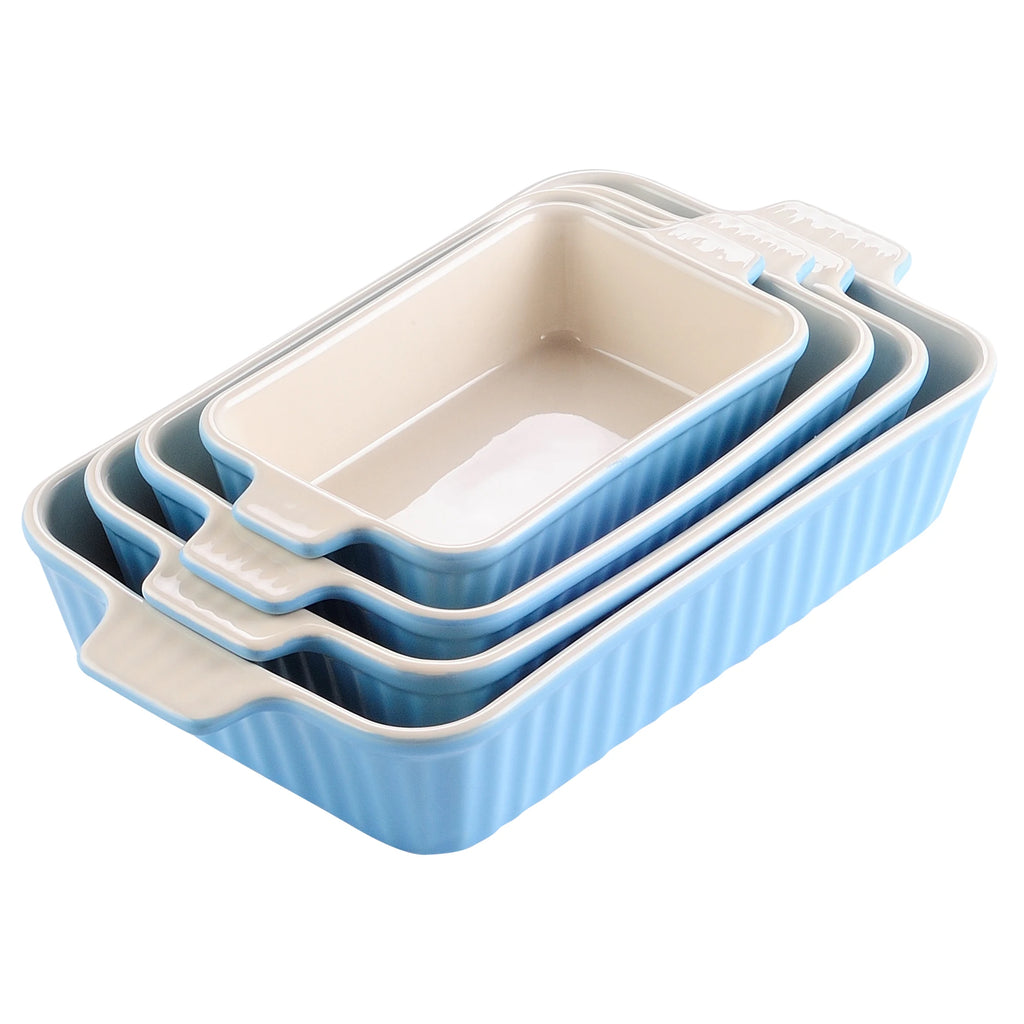 4-Piece Table Baking Dish Plate Set