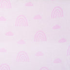Rainbow Lilac Jacquard Knit Baby Blanket