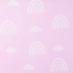 Rainbow Lilac Jacquard Knit Baby Blanket