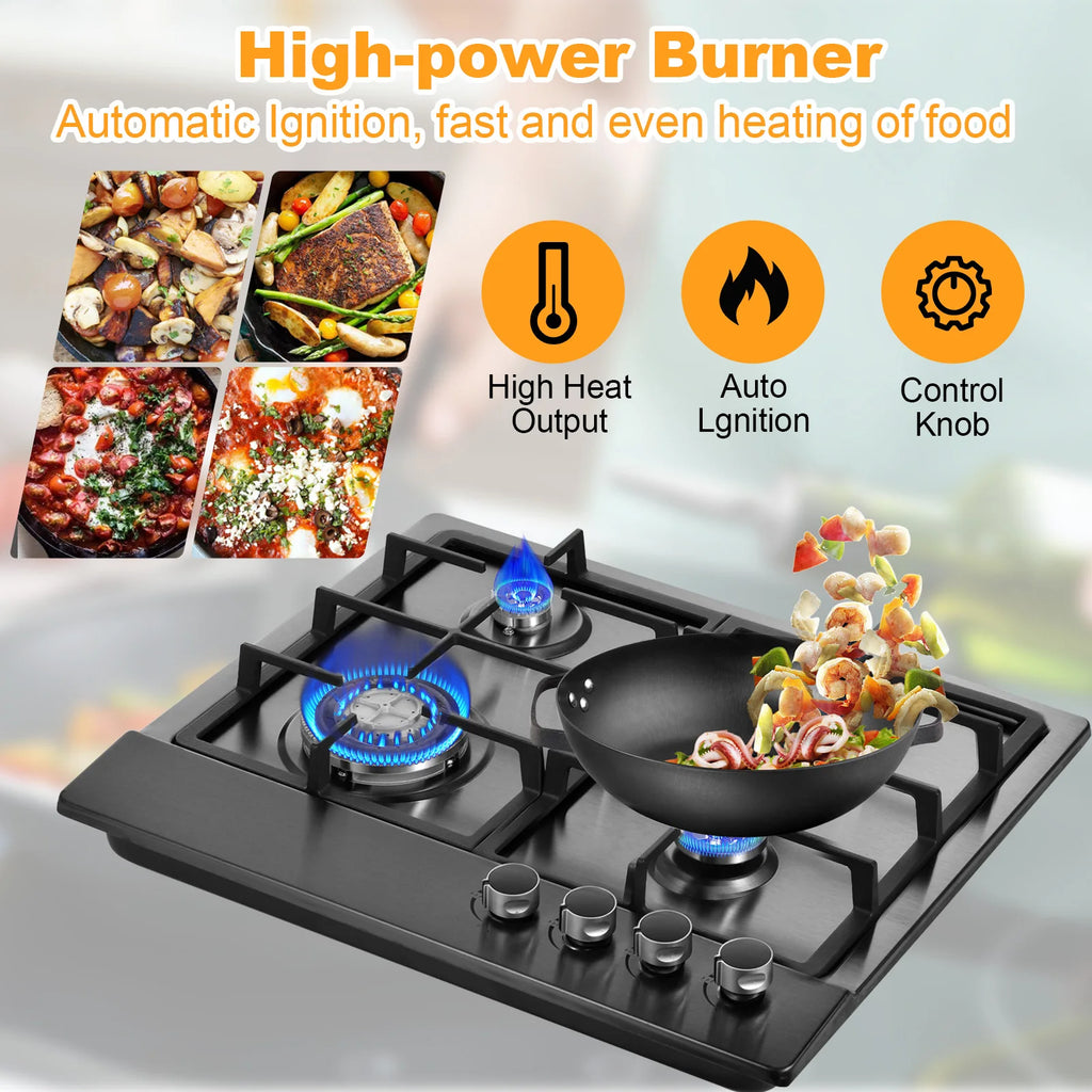 Propane Stove Indoor, Powerful Built-in Burners, Portable