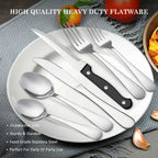 48Pcs Stainless Steel Cutlery Set Steak Knives