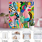 Abstract Swirls Shower Curtain