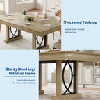 71 Inch Dining Table For 6-8