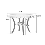 5pc Dining Set with 1 Classic Dining Table & 4x Side Chair
