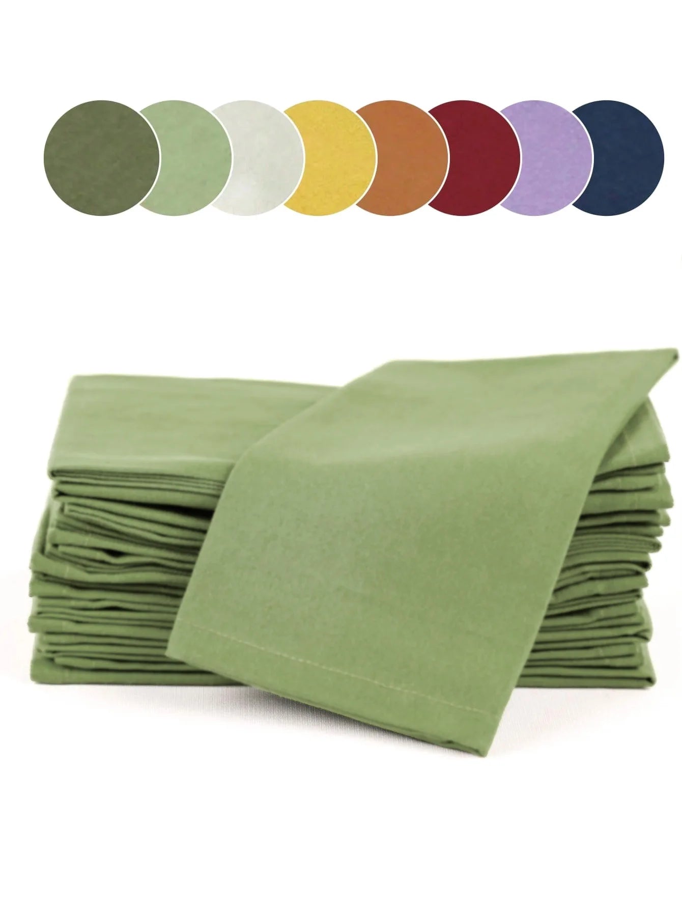 6/12PCS 40x40cm Cotton Linen Cloth Napkins Thickened Durable
