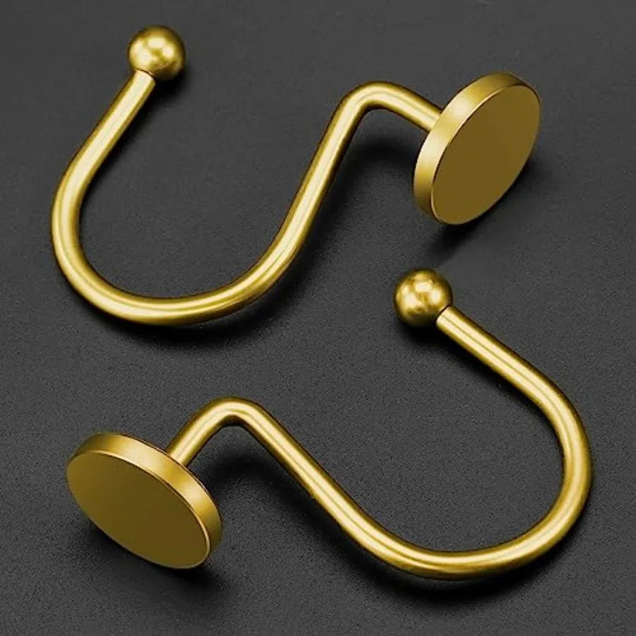 Shower Curtain Hooks, Rustproof Shower Curtain Rings for Bathroom,