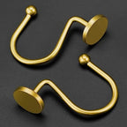 Shower Curtain Hooks, Rustproof Shower Curtain Rings for Bathroom,