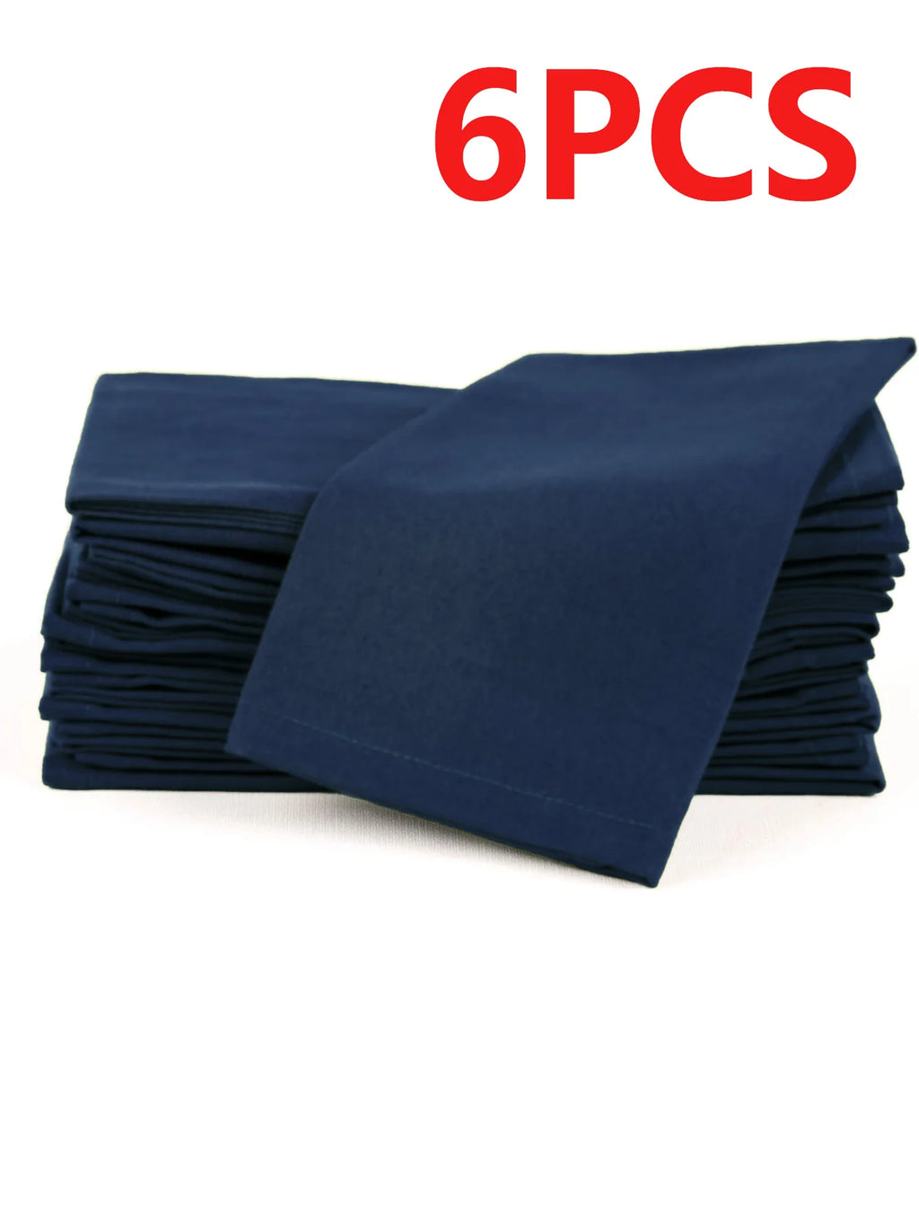 6/12PCS 40x40cm Cotton Linen Cloth Napkins Thickened Durable