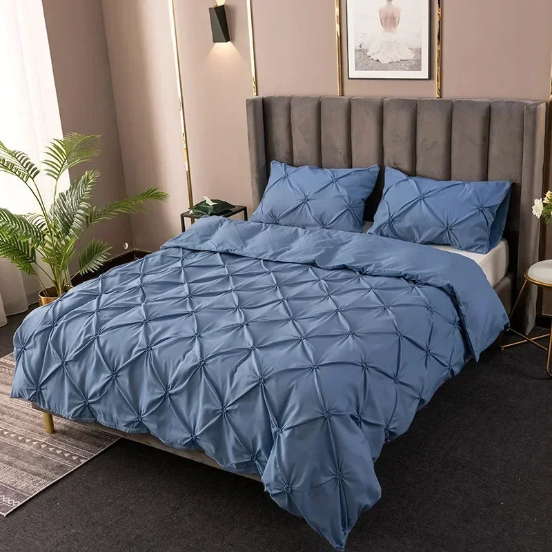 Crafts 3D Pinch Pleated Duvet Cover Set