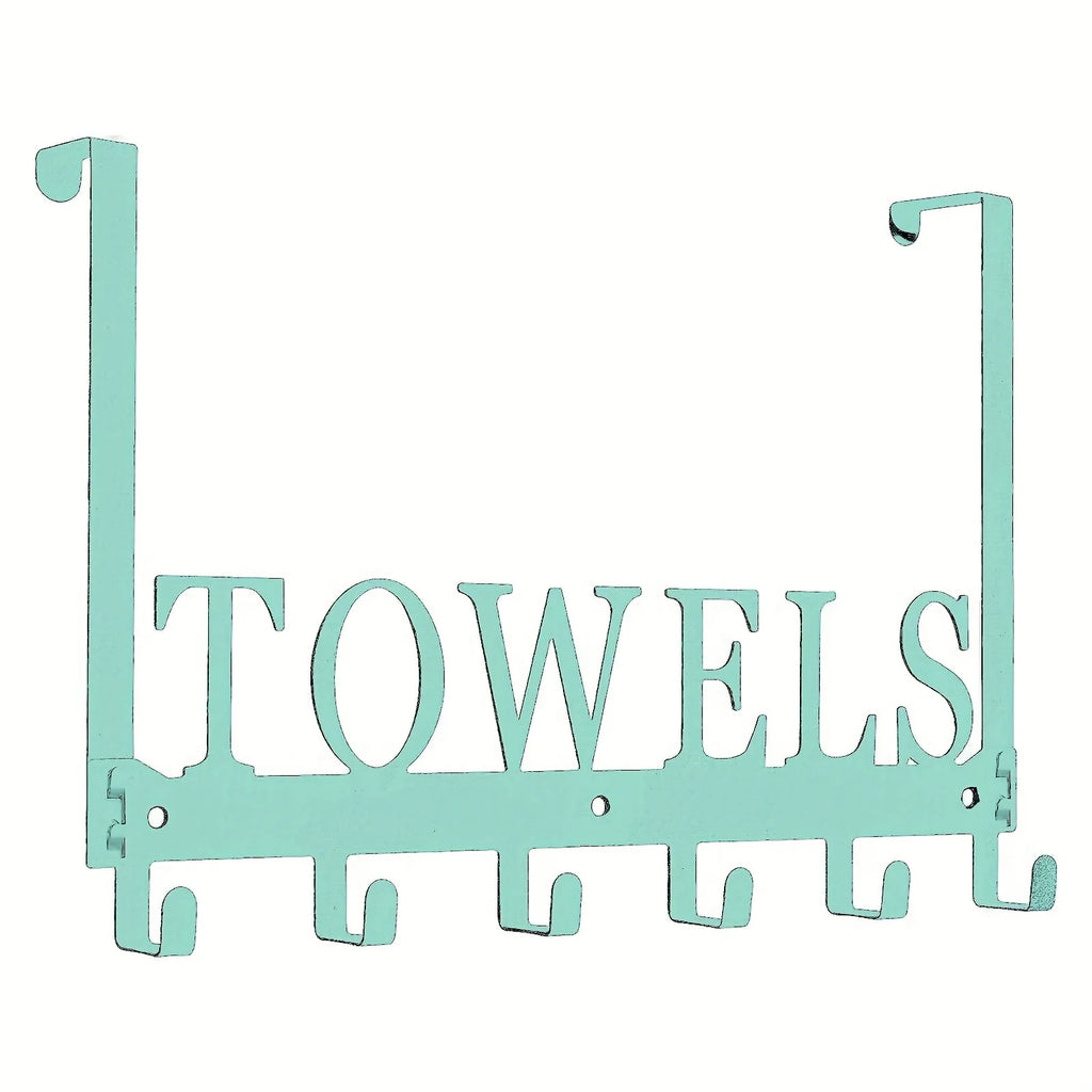 Over The Door Hooks, Towel Rack with 6 Hooks