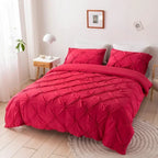 Crafts 3D Pinch Pleated Duvet Cover Set