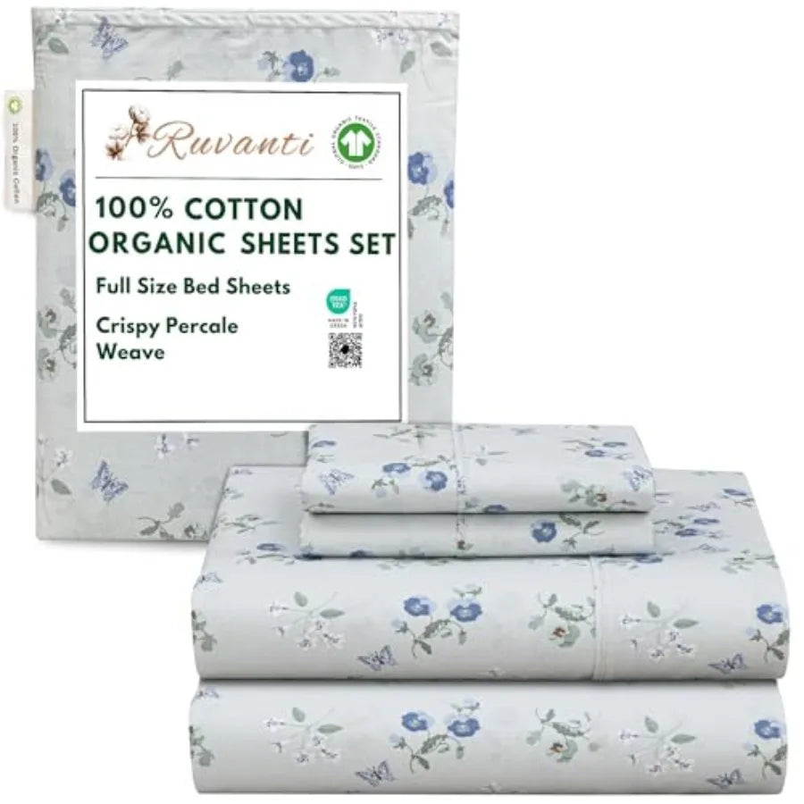 100% Cotton Organic Percale Sheets