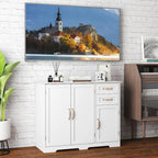 40" Sideboard Buffet Cabinet Modern Kitchen Storage