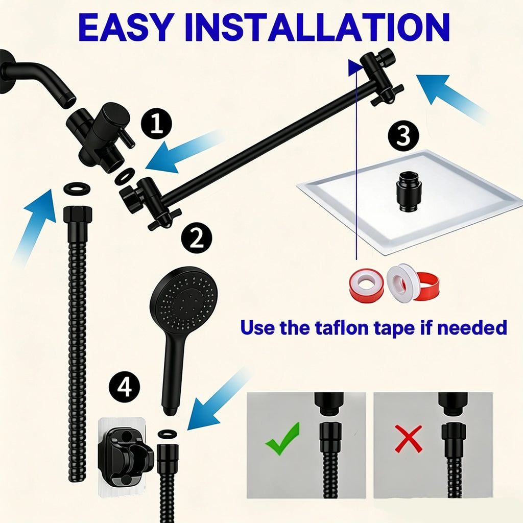 Stainless Steel 8 Inch Overhead Showerhead