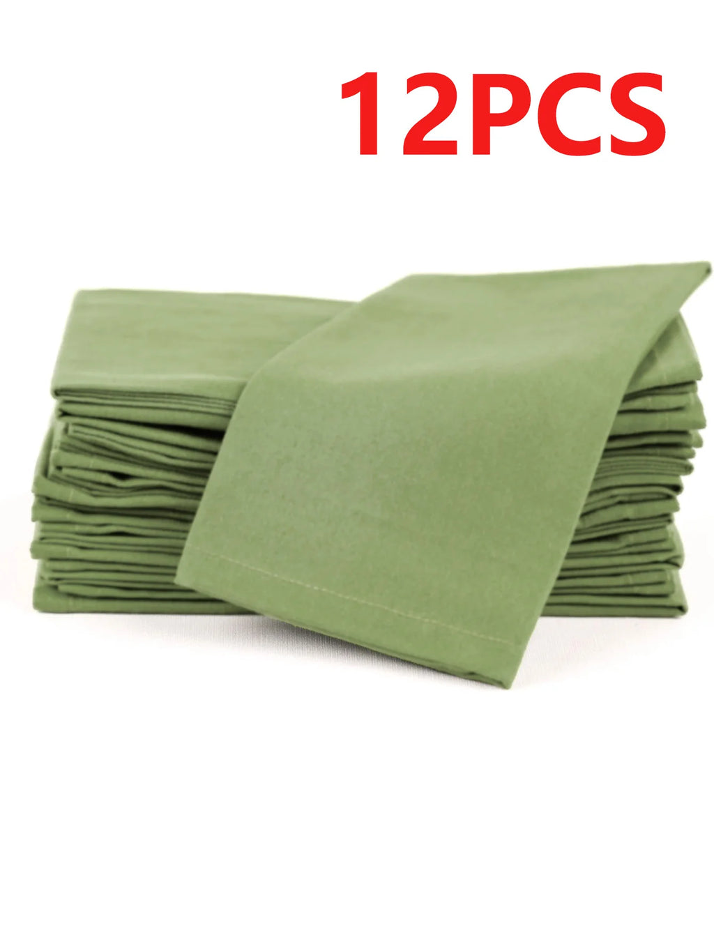 6/12PCS 40x40cm Cotton Linen Cloth Napkins Thickened Durable