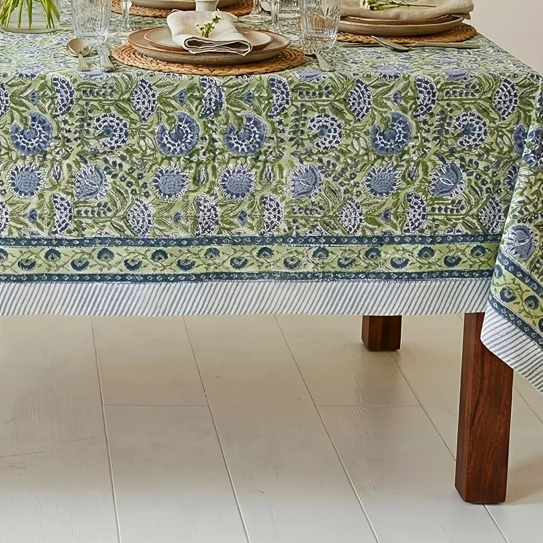 1pc Linen, Texture, Table Linen Tablecloth for Kitchen Dining