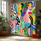 Abstract Swirls Shower Curtain