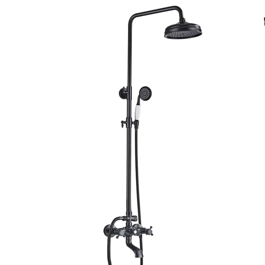Classic Antique Brass Bathroom Shower Faucet Set Bathtub Shower